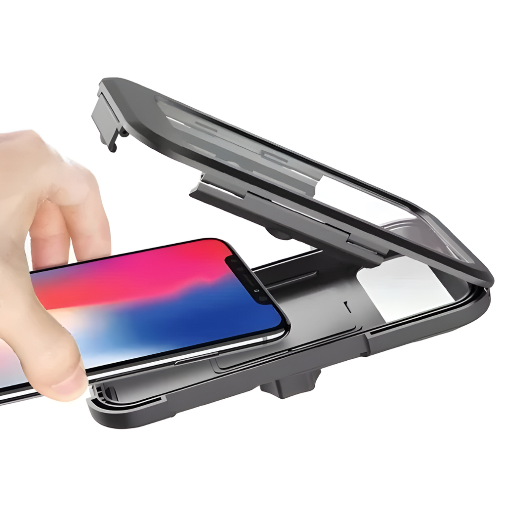Soporte de celular impermeable con sistema antirrobo (imantado) para moto