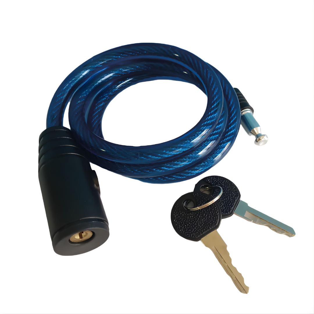 Guaya de seguridad con llave para moto