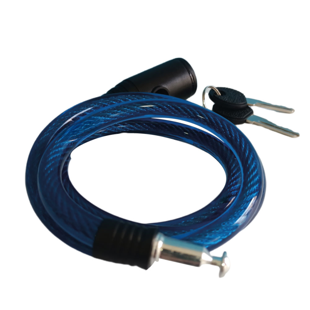 Guaya de seguridad con llave para moto