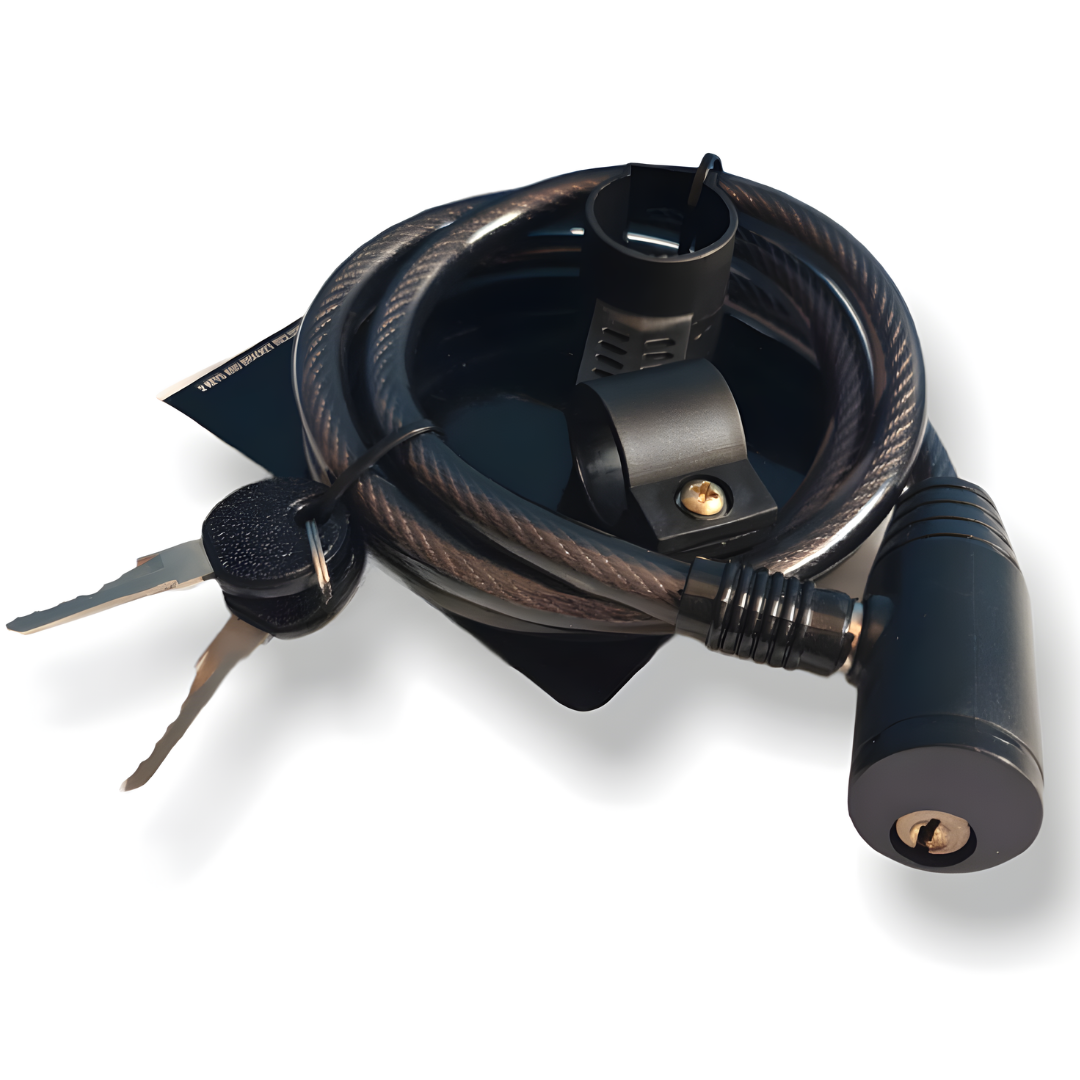 Guaya de seguridad con llave para moto