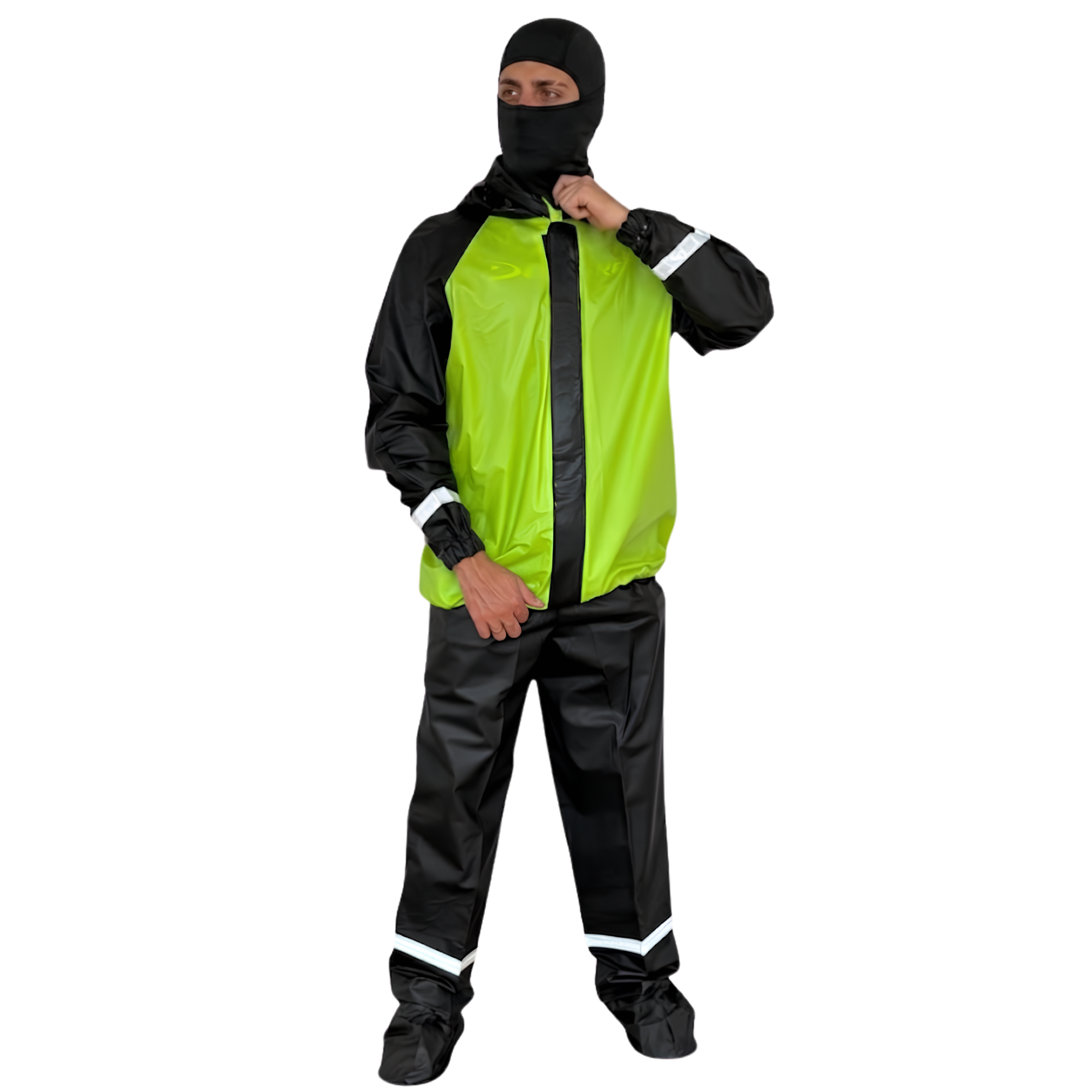 Conjunto impermeable siliconado resortado