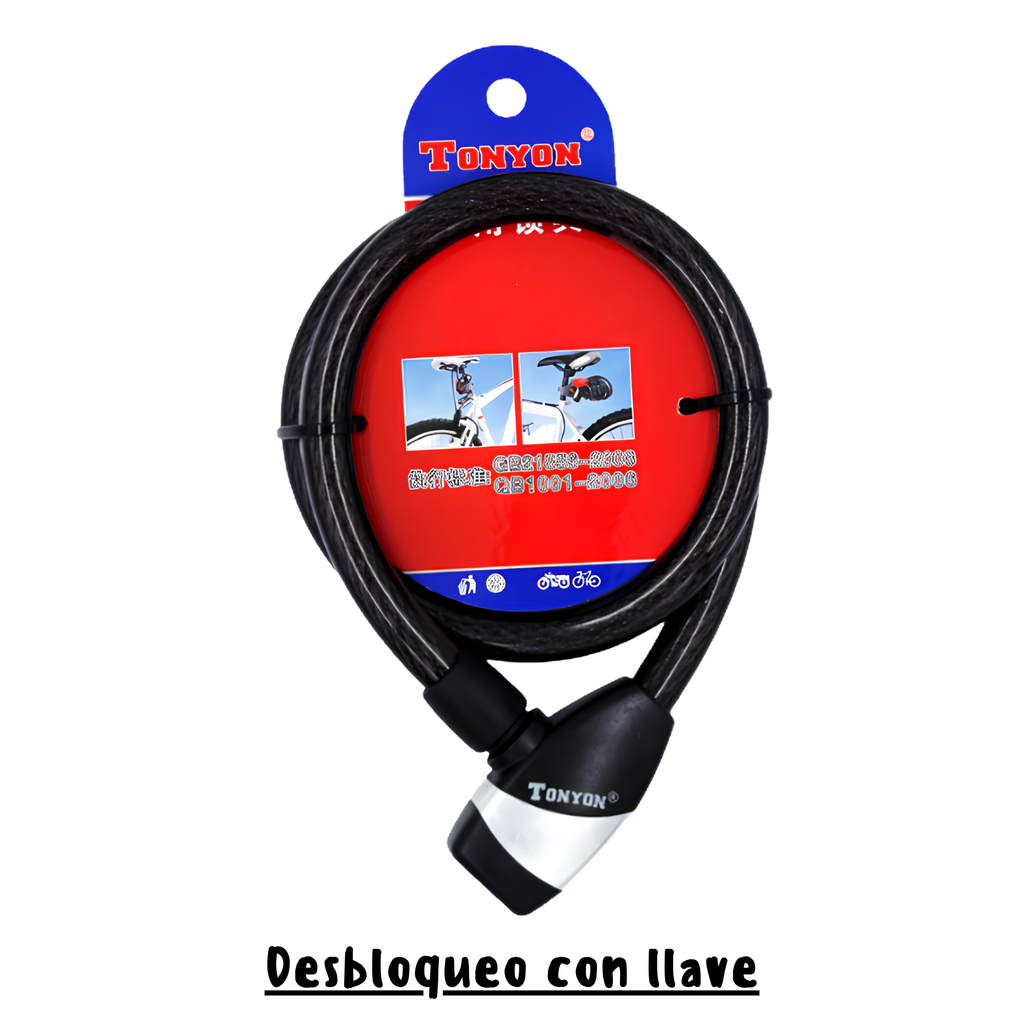 Guaya de seguridad con Llave