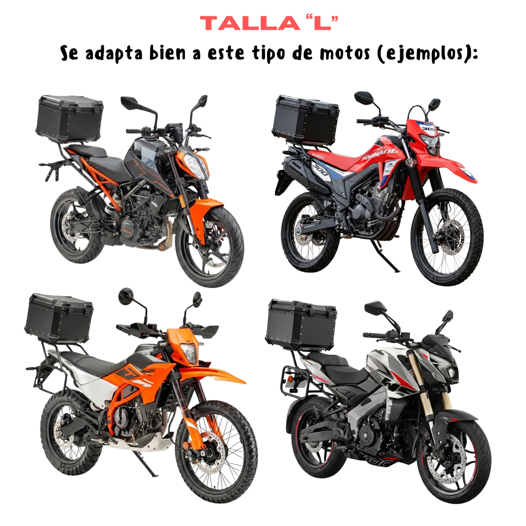 Carpa pijama plateada para moto con maletero