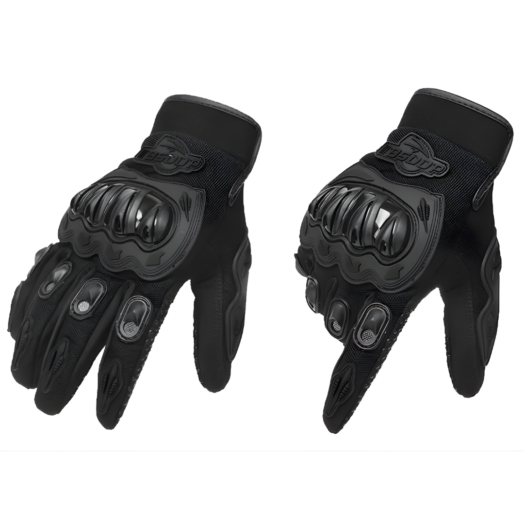 Guantes para motocicleta resistencia al agua, táctil para celular y protección.